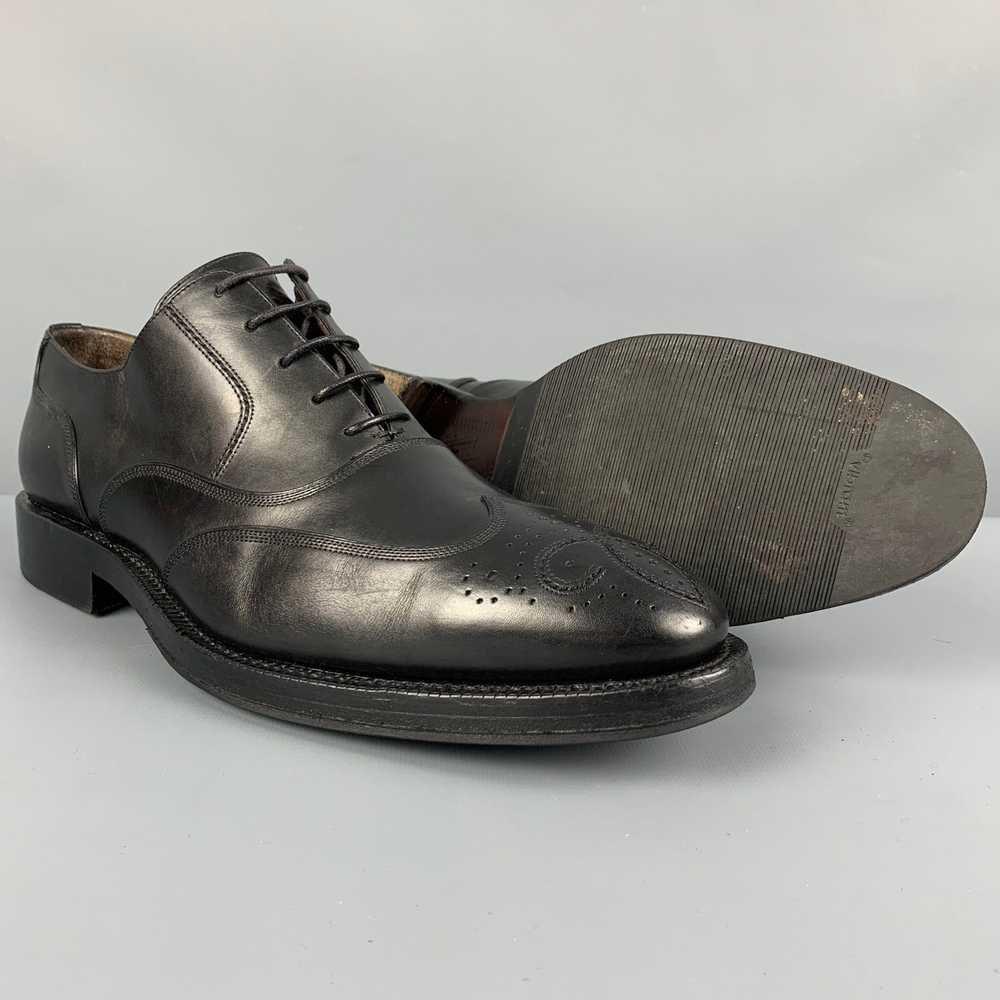 Bally Black Leather Wingtip Lace Up Shoes - image 3