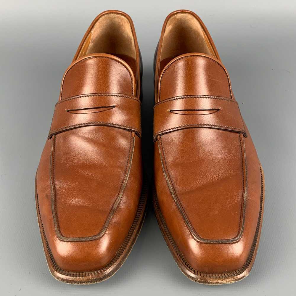 Barrett x WILKES BASHFORD Tan Leather Slip On Loa… - image 4