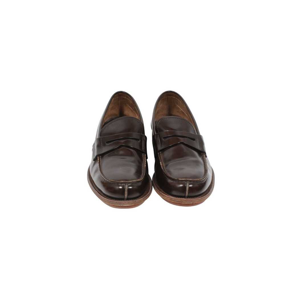 Prada Brown Leather Slip On Penny Loafers - 01890B - image 2