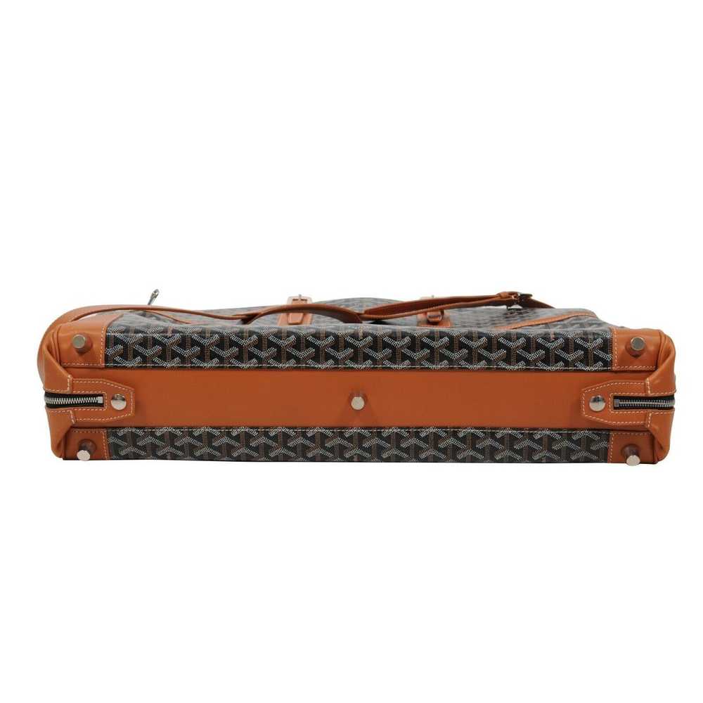 Goyard Porte Habit Garment Bag Black Brown Leathe… - image 10