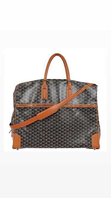 Goyard Porte Habit Garment Bag Black Brown Leathe… - image 1