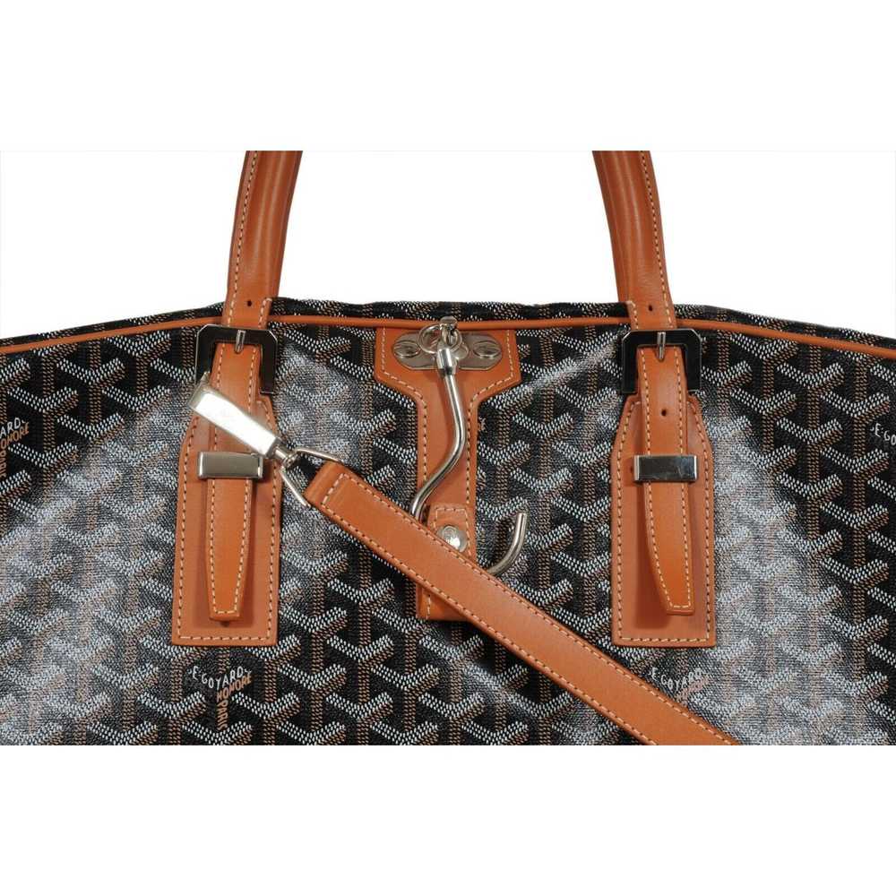 Goyard Porte Habit Garment Bag Black Brown Leathe… - image 6