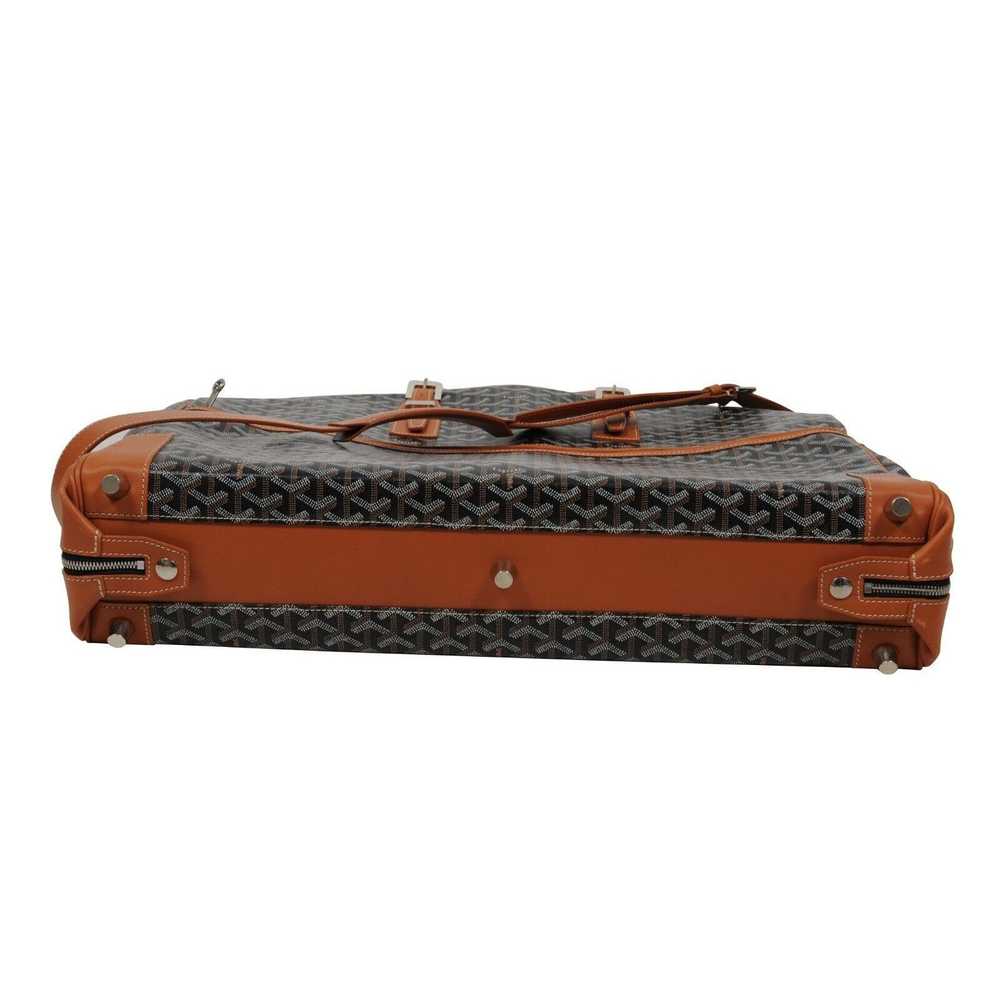 Goyard Porte Habit Garment Bag Black Brown Leathe… - image 9