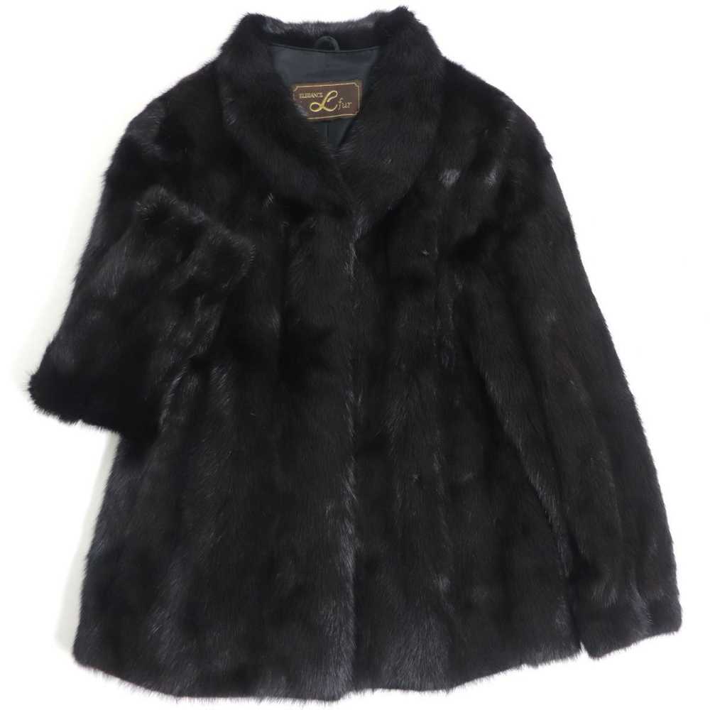 Other Other SAGA MINK Genuine Fur Coat, Dark Brow… - image 1