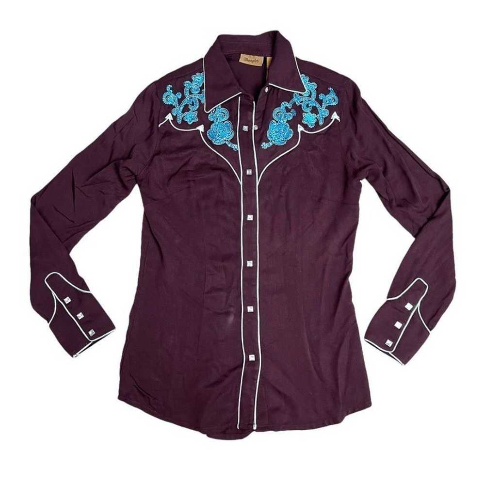 Wrangler VINTAGE 90's Button Down Rodeo Cowgirl S… - image 10