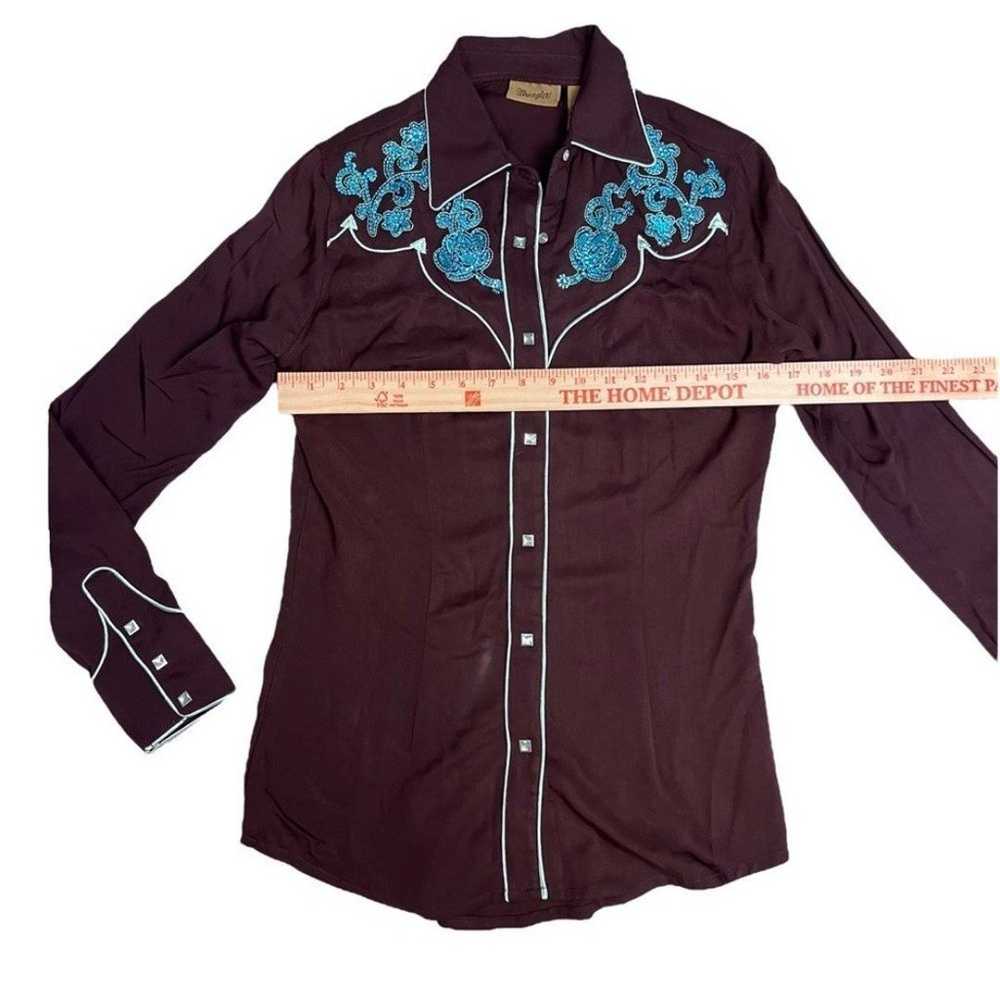 Wrangler VINTAGE 90's Button Down Rodeo Cowgirl S… - image 12