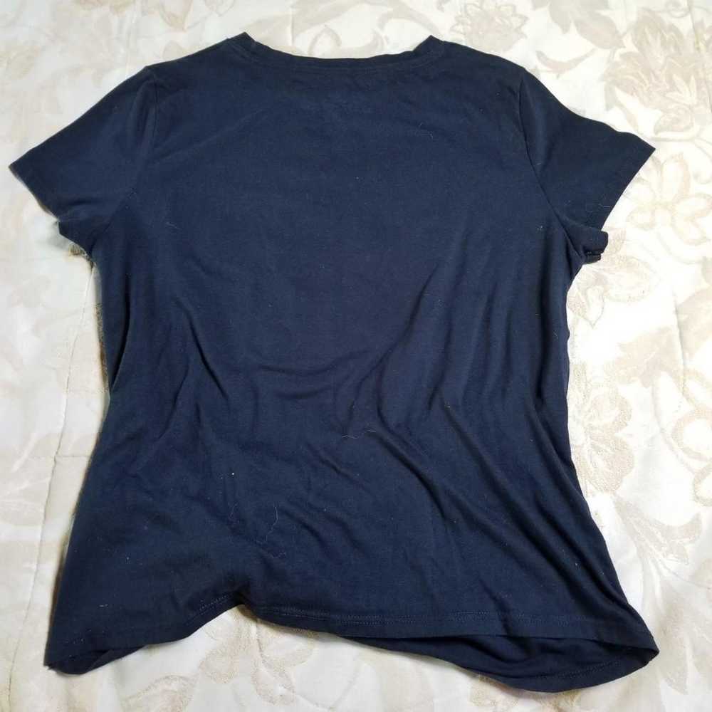 Vintage y2k Abercrombie & Fitch short sleeve navy… - image 3