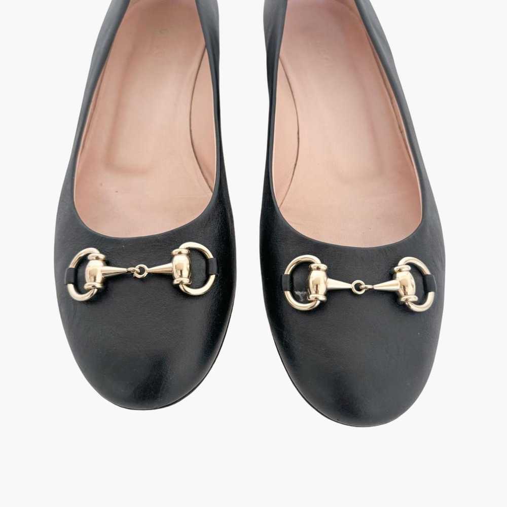 Gucci Leather ballet flats - image 3