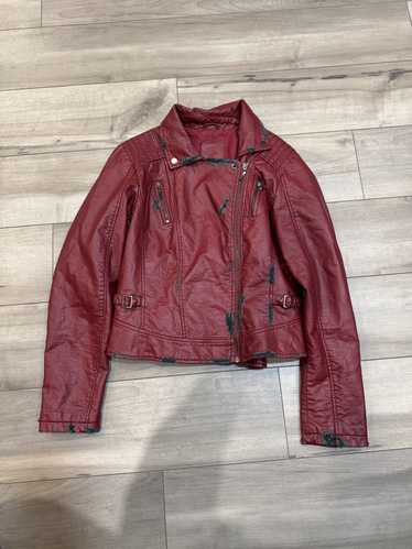 Japanese Brand × Vintage Distressed red leather ja