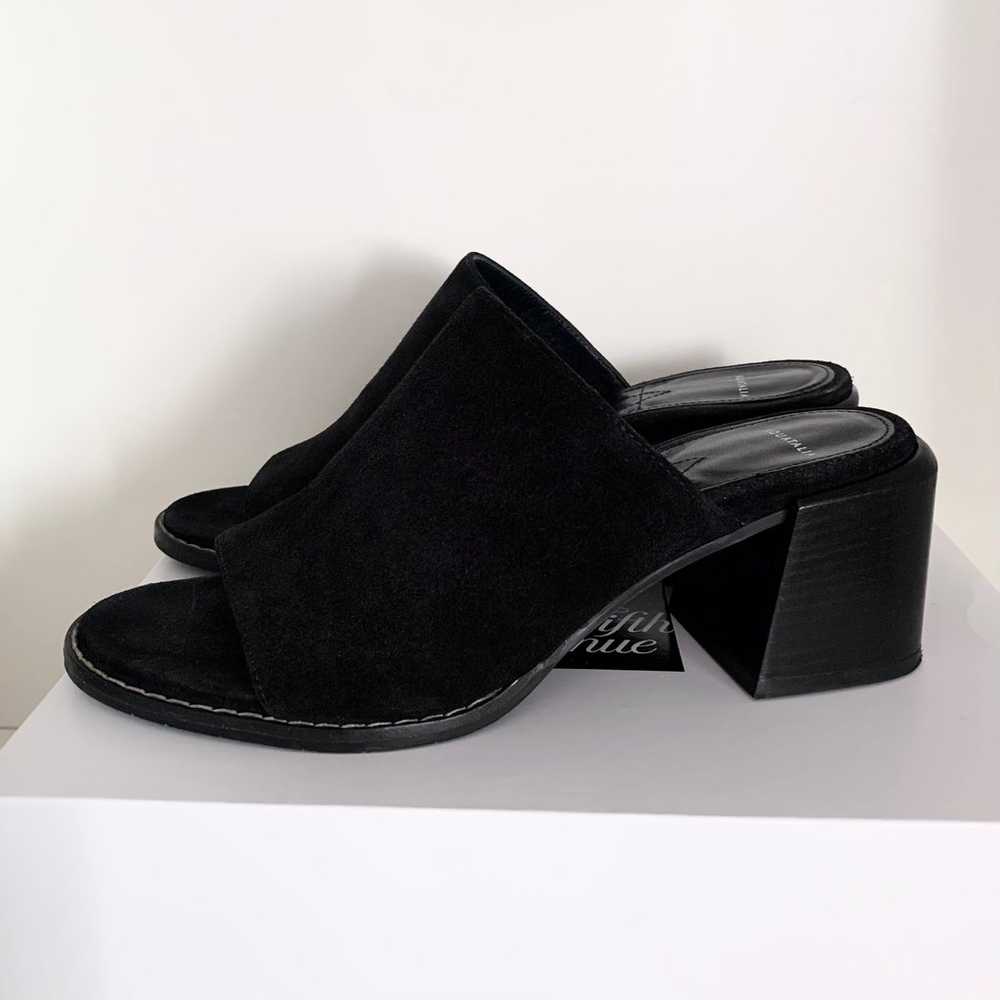 Aquatalia black suede mules - image 10