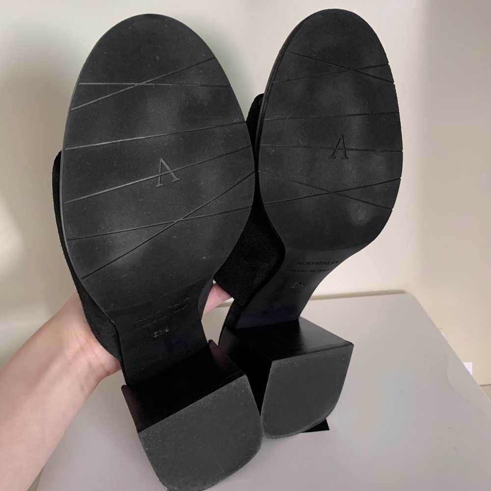 Aquatalia black suede mules - image 6