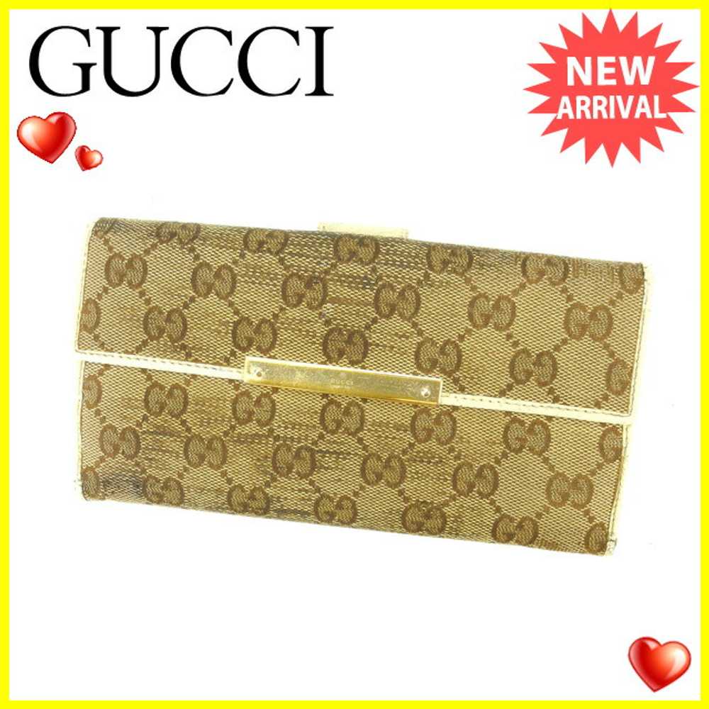 Gucci Long Wallet W Hook GG Canvas Beige - image 2