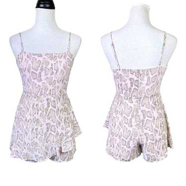 Le Lis Snakeskin Reptile Print Sleeveless Strappy… - image 1