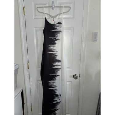 Maxi Summer Dress Black and White