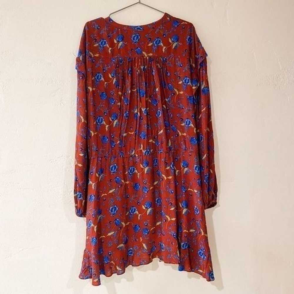 Free People Flower Fields Mini Dress in Burgundy … - image 3