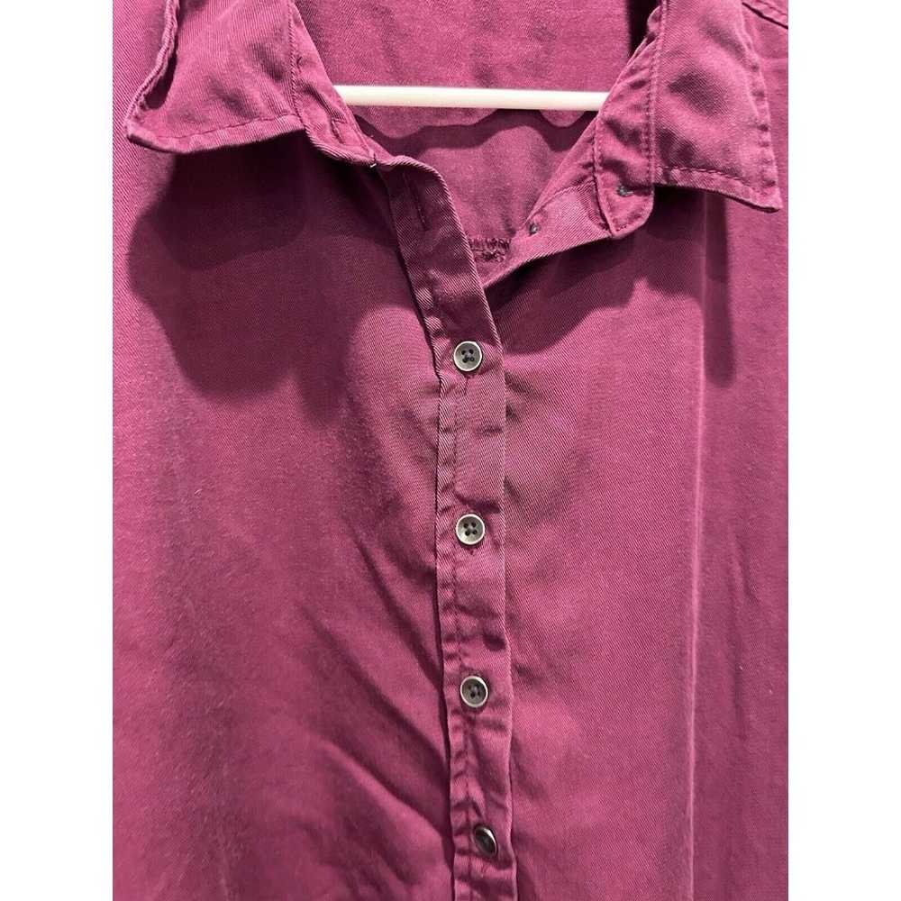 Time and Tru Women's Shirt Dress Purple Lyocell P… - image 3