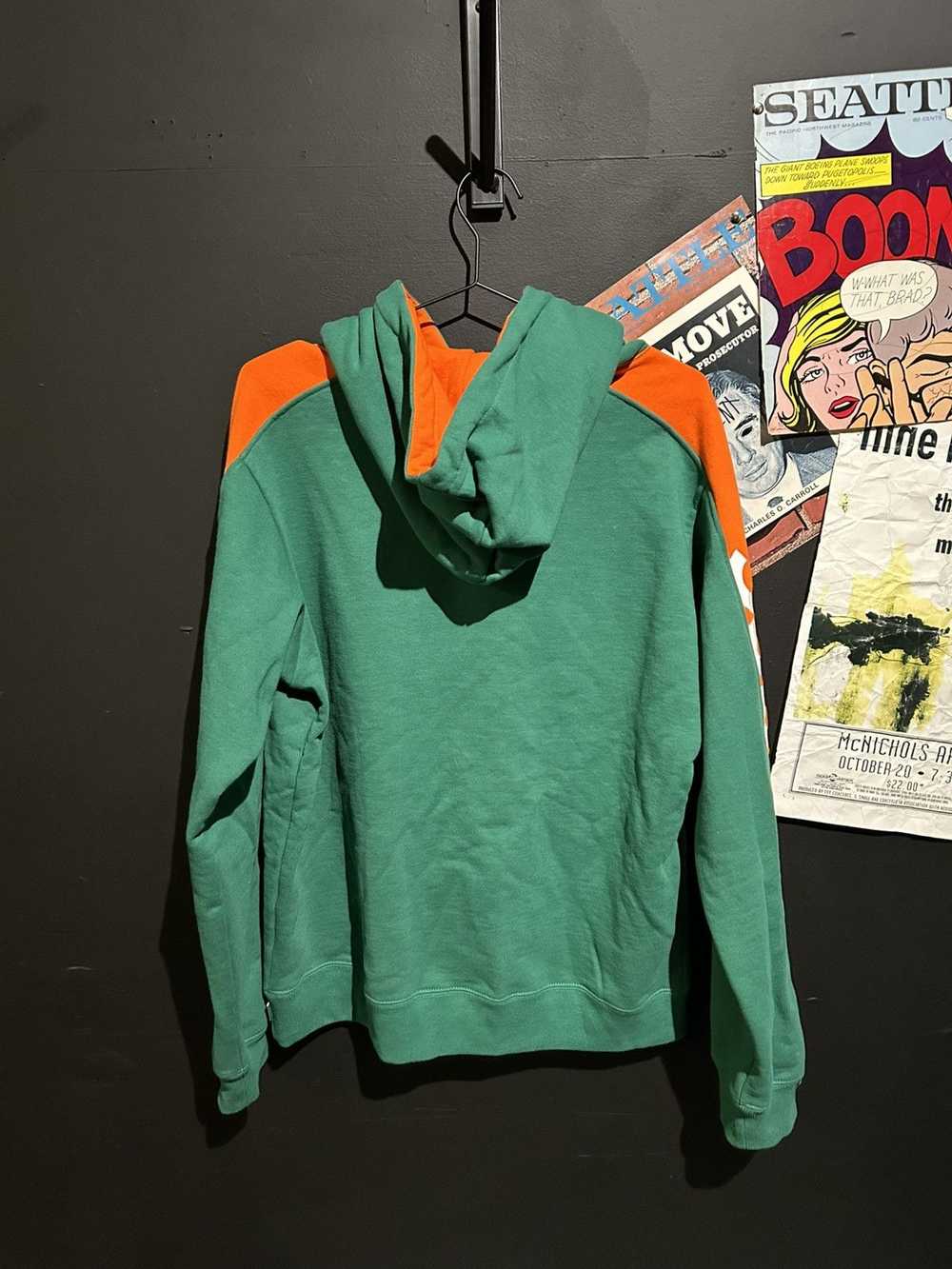 Supreme Orange and green supreme hoodie - image 2