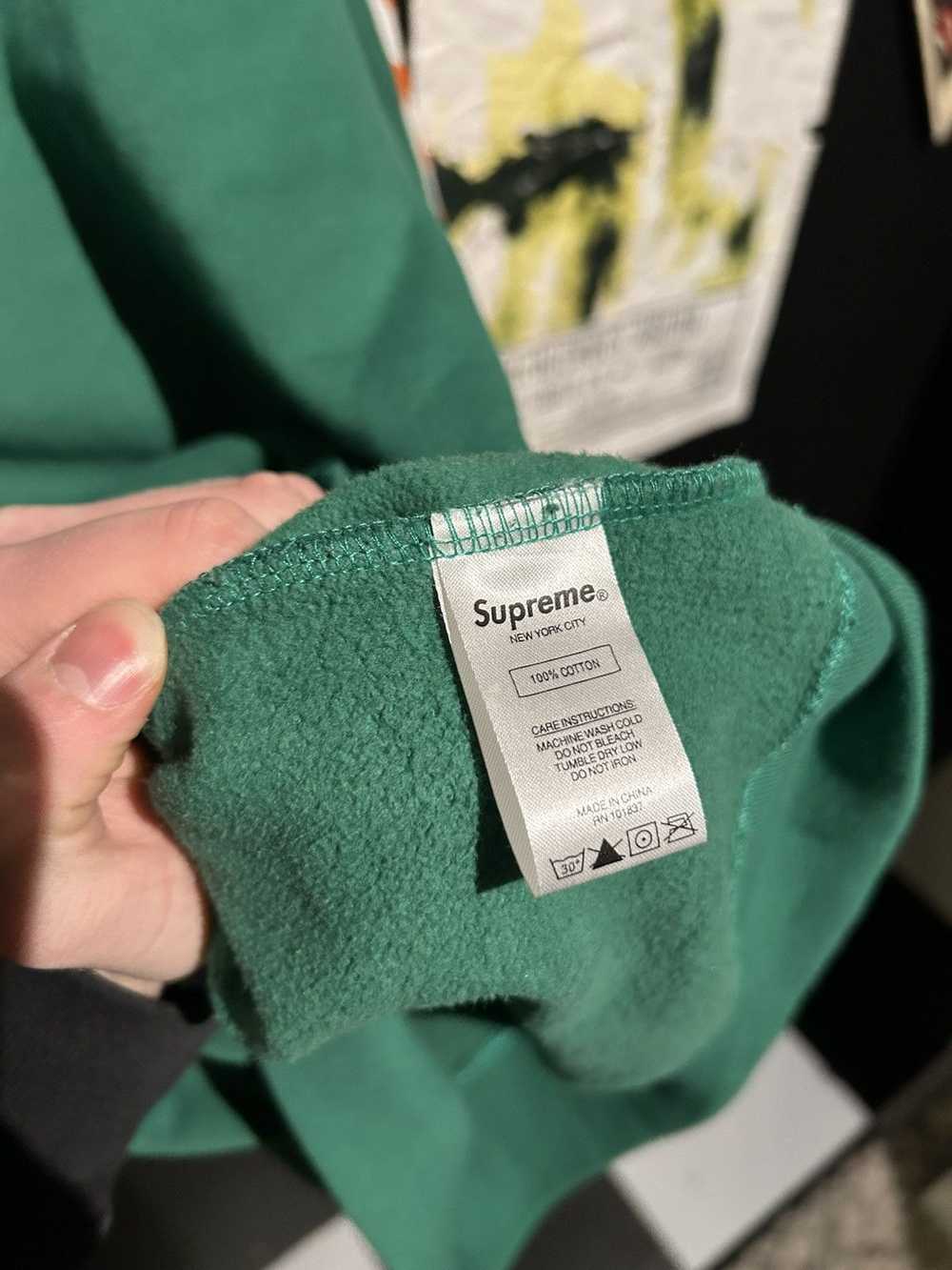 Supreme Orange and green supreme hoodie - image 3