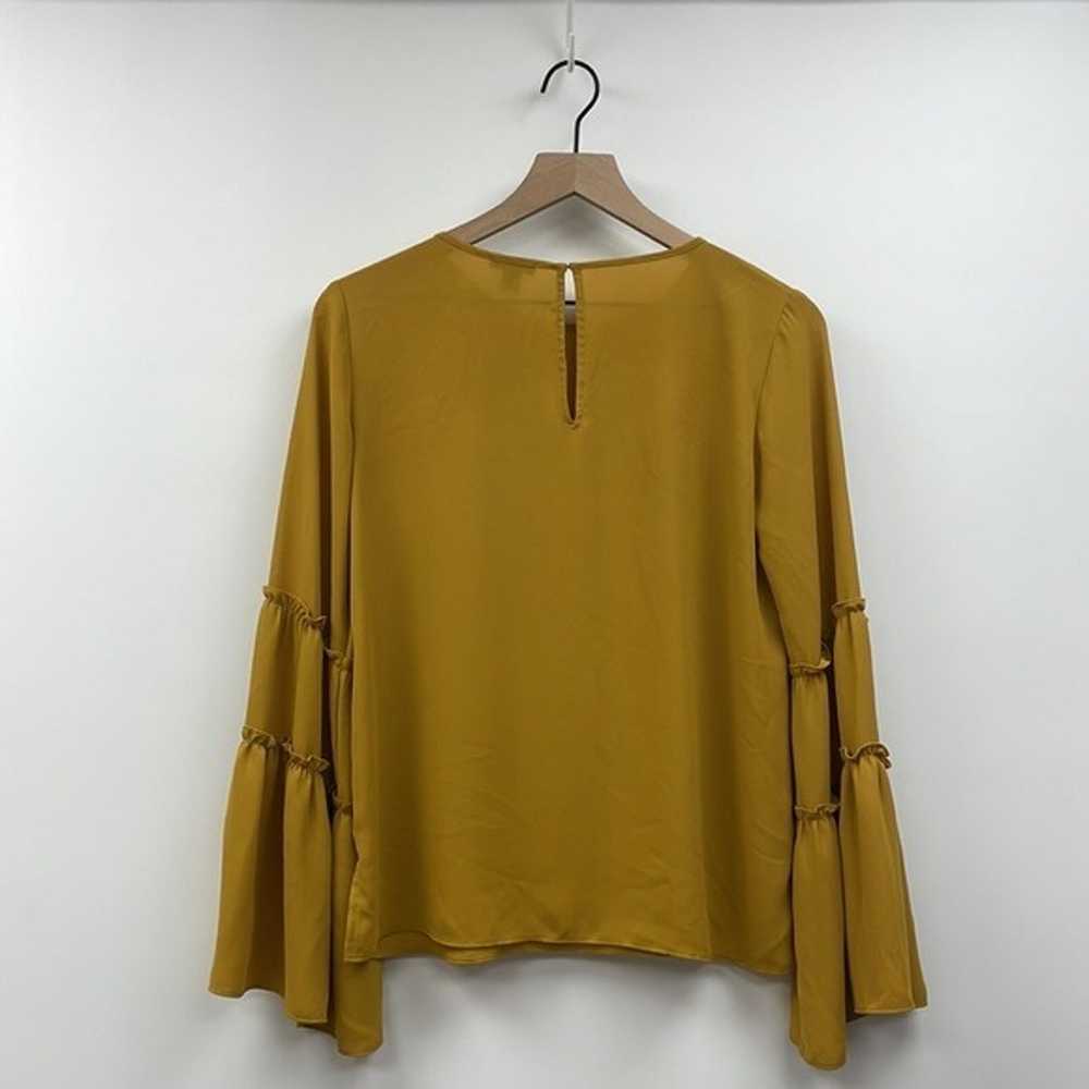 Ann Taylor Tiered Flared Sleeve Crewneck Blouse 7… - image 6