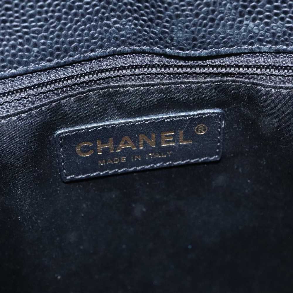 Chanel Shopping Black Leather Shoulder Bag (Pre-O… - image 12