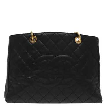 Chanel Shopping Black Leather Shoulder Bag (Pre-O… - image 1