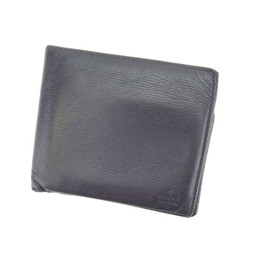 Gucci Bifold Wallet Black Logo Unisex Accessory A… - image 1