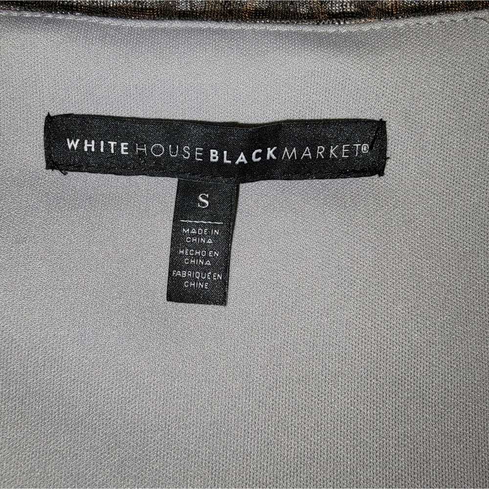 White House Black Market Romper Size S Silver - image 3