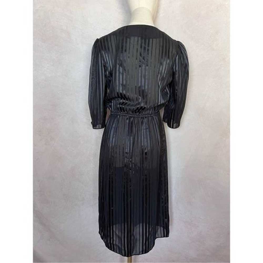 Vintage Sheer Black Dress - image 5