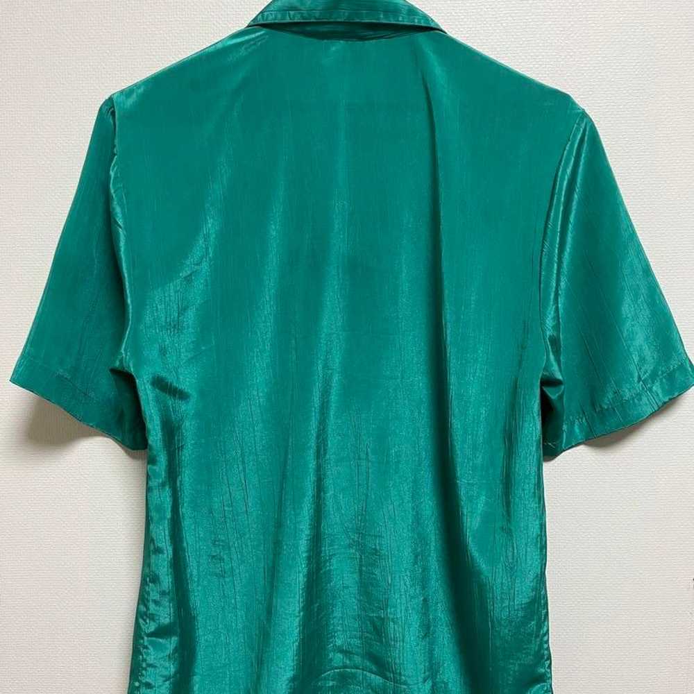 Vintage Green Short Sleeve Shirt - Secondhand - image 2