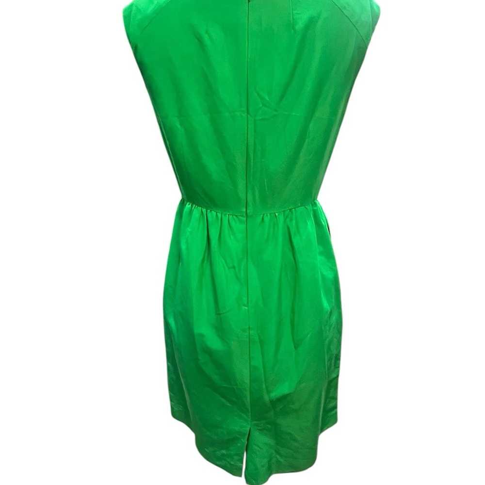 J. Crew Dress Green Sleeveless Womens Sz 4 - image 2