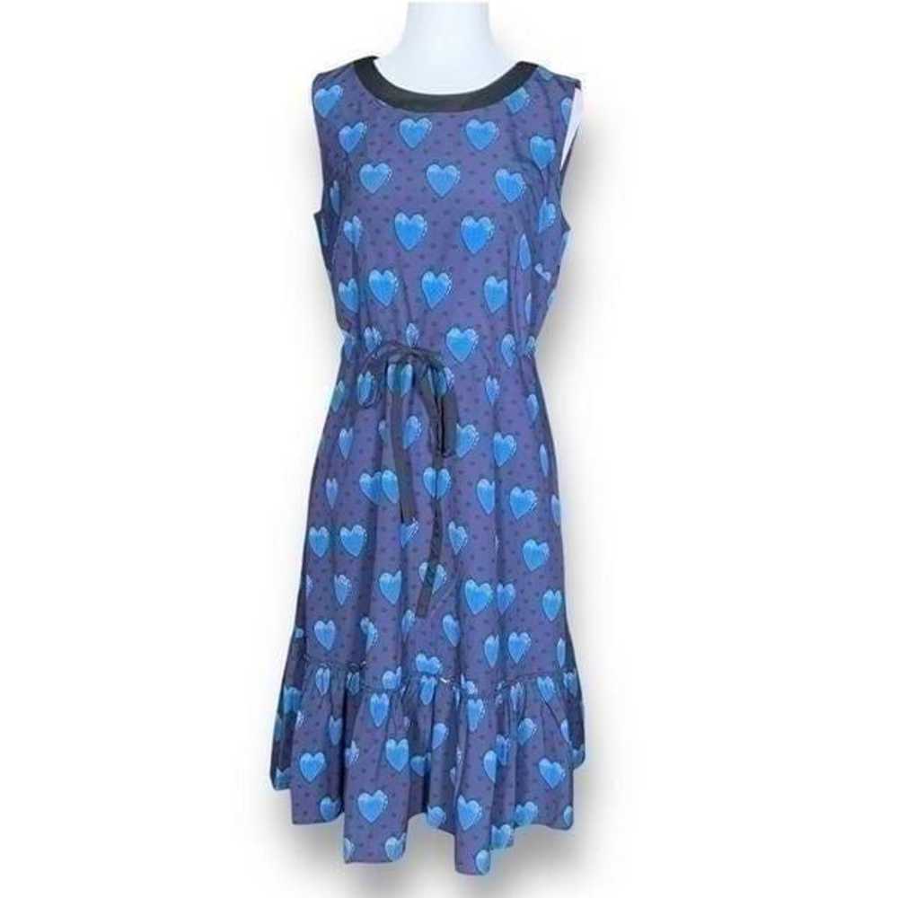 eShakati Dress Navy Heart Print Sleeveless Drawst… - image 12