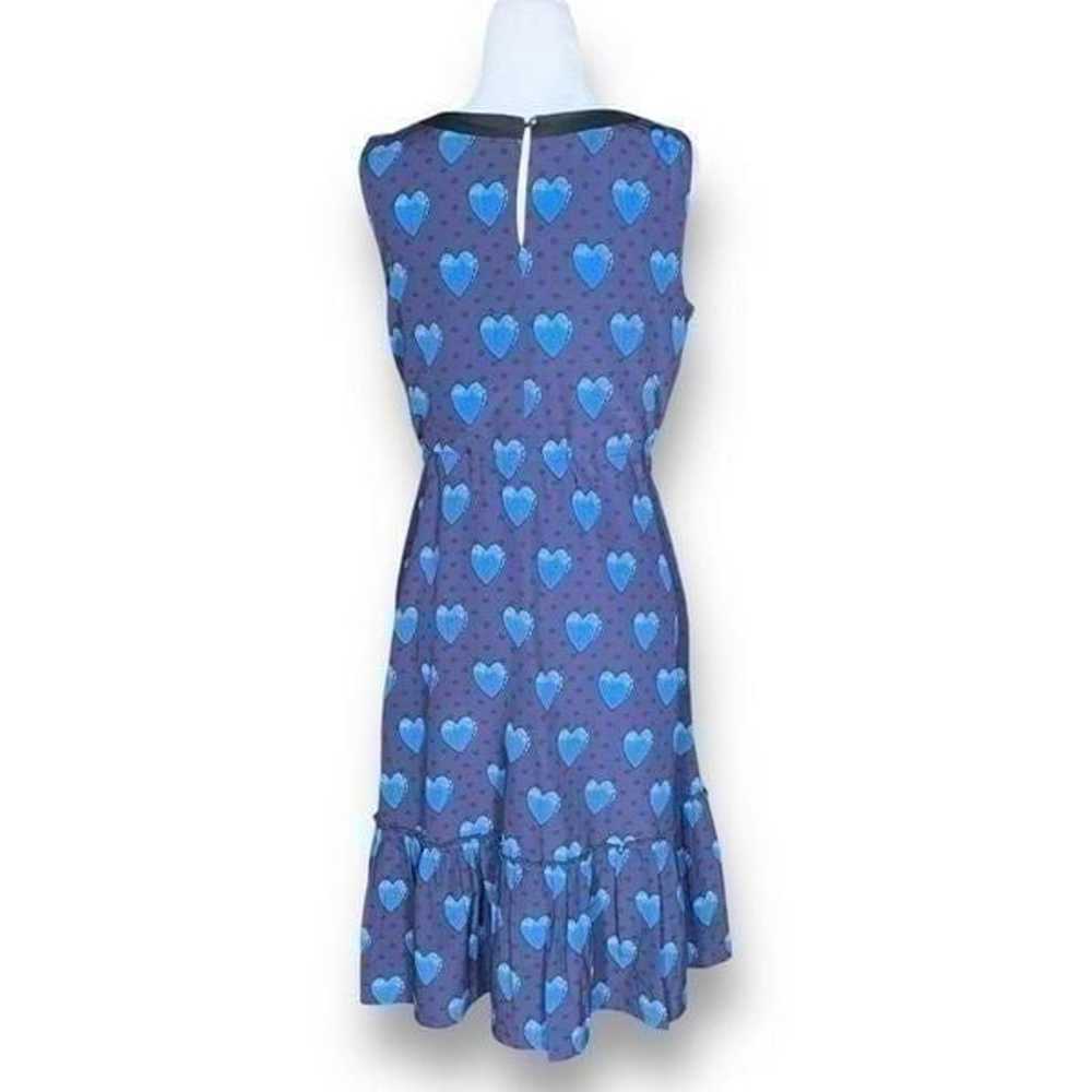 eShakati Dress Navy Heart Print Sleeveless Drawst… - image 3