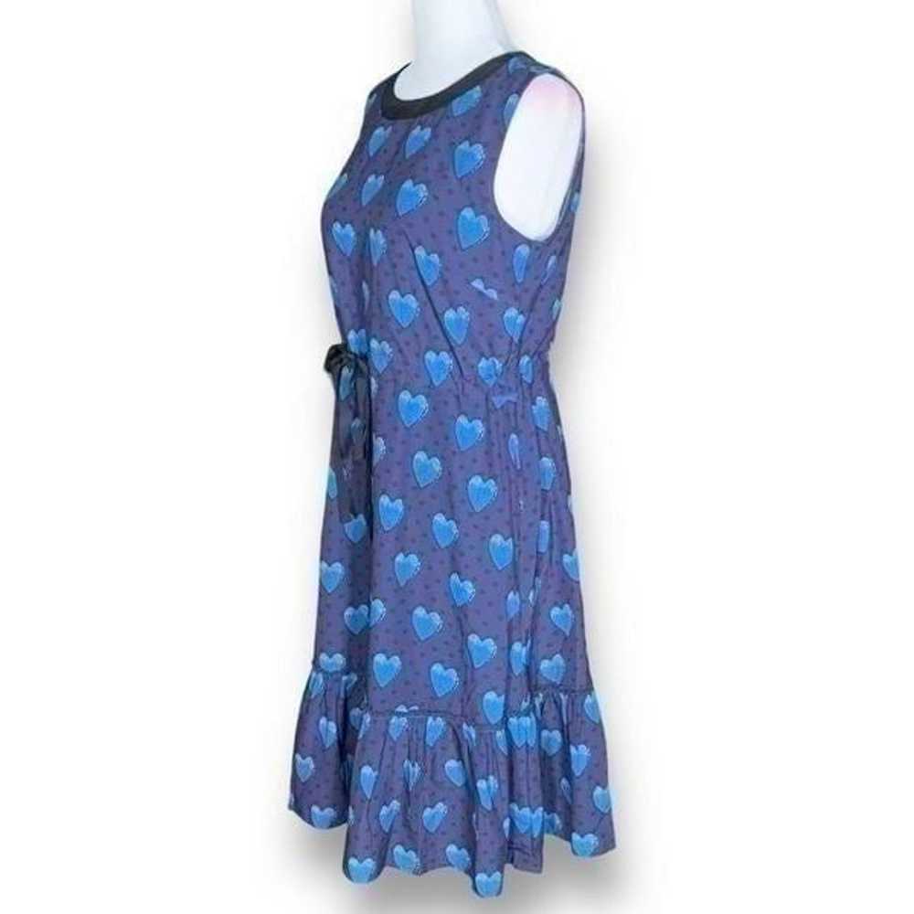 eShakati Dress Navy Heart Print Sleeveless Drawst… - image 4