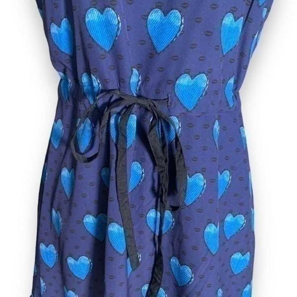 eShakati Dress Navy Heart Print Sleeveless Drawst… - image 6