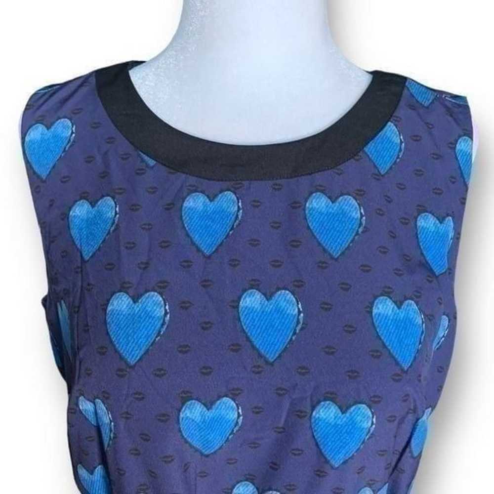 eShakati Dress Navy Heart Print Sleeveless Drawst… - image 7