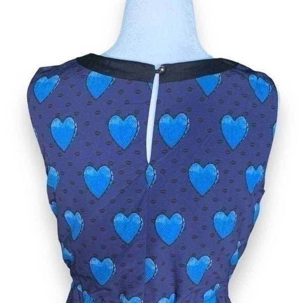 eShakati Dress Navy Heart Print Sleeveless Drawst… - image 8