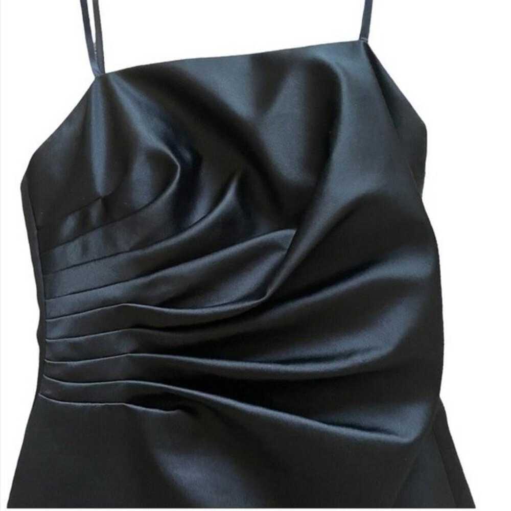 Vintage Cache Black Dress Cowl Pleated Midi Forma… - image 3