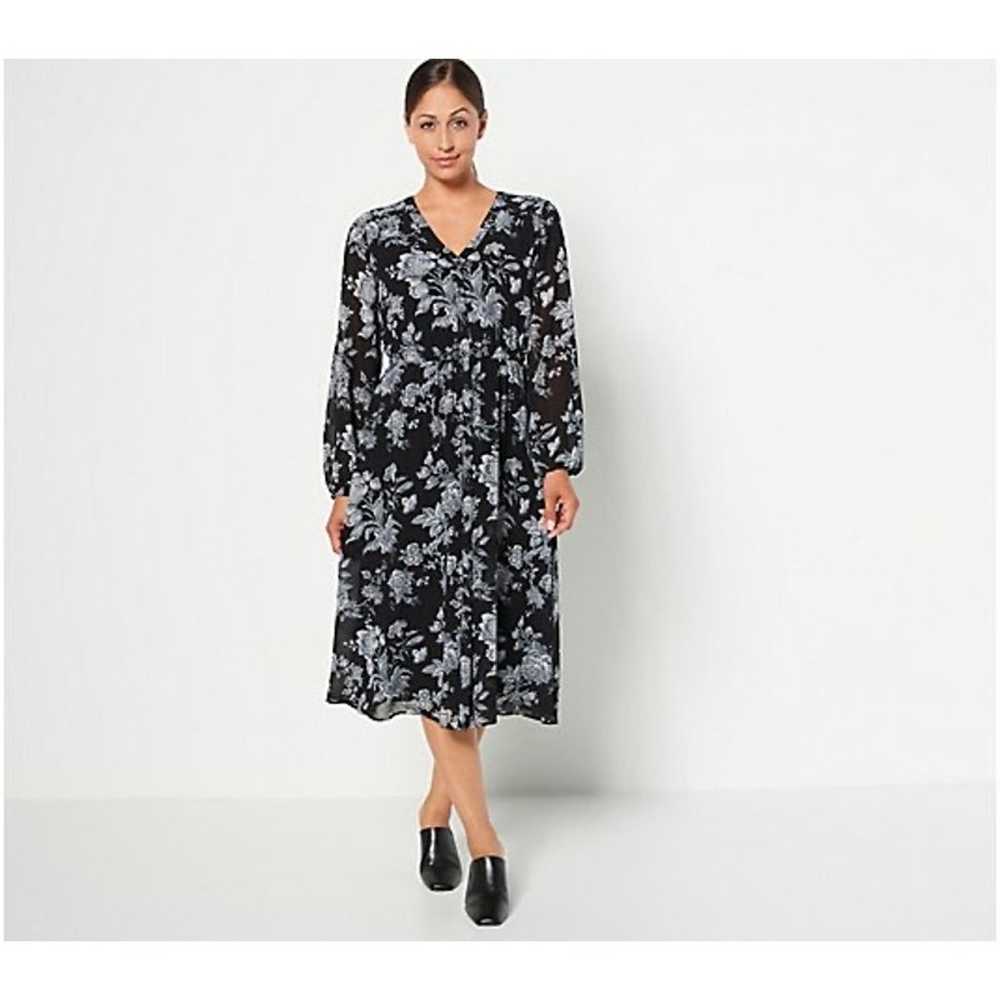 J Jason Wu Duster Misi Dress Women's Med Black Bl… - image 1