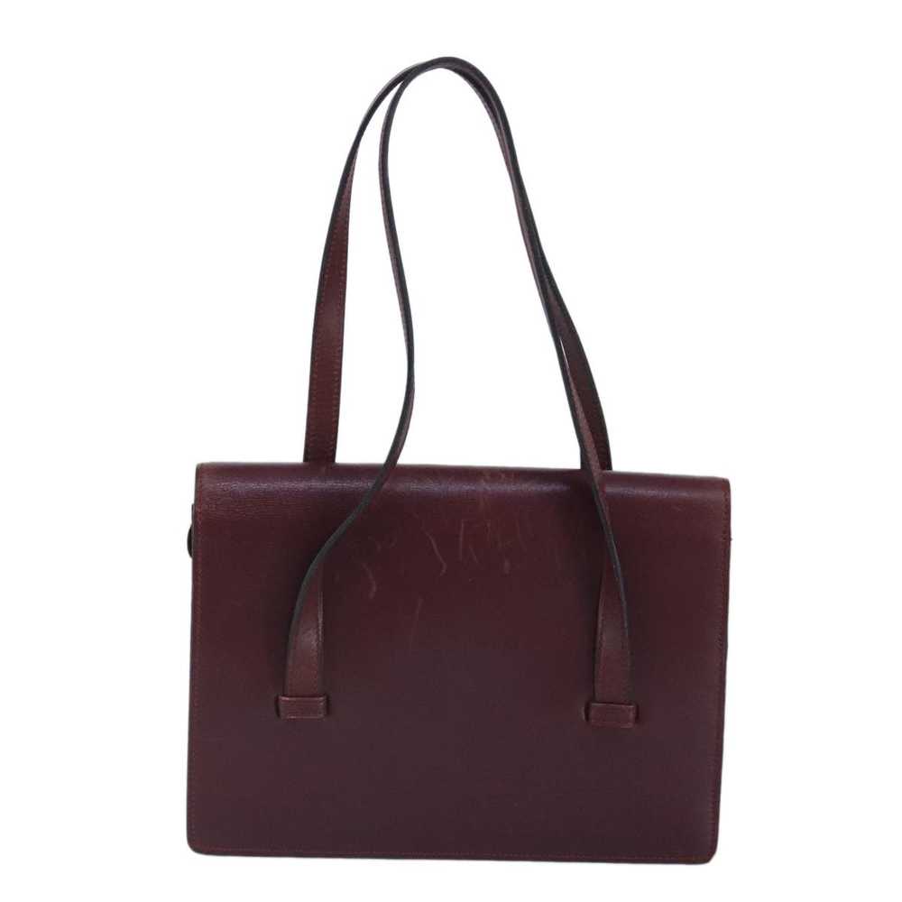 Dior Burgundy Leather Shopper Bag (Pre-Owned) - image 3