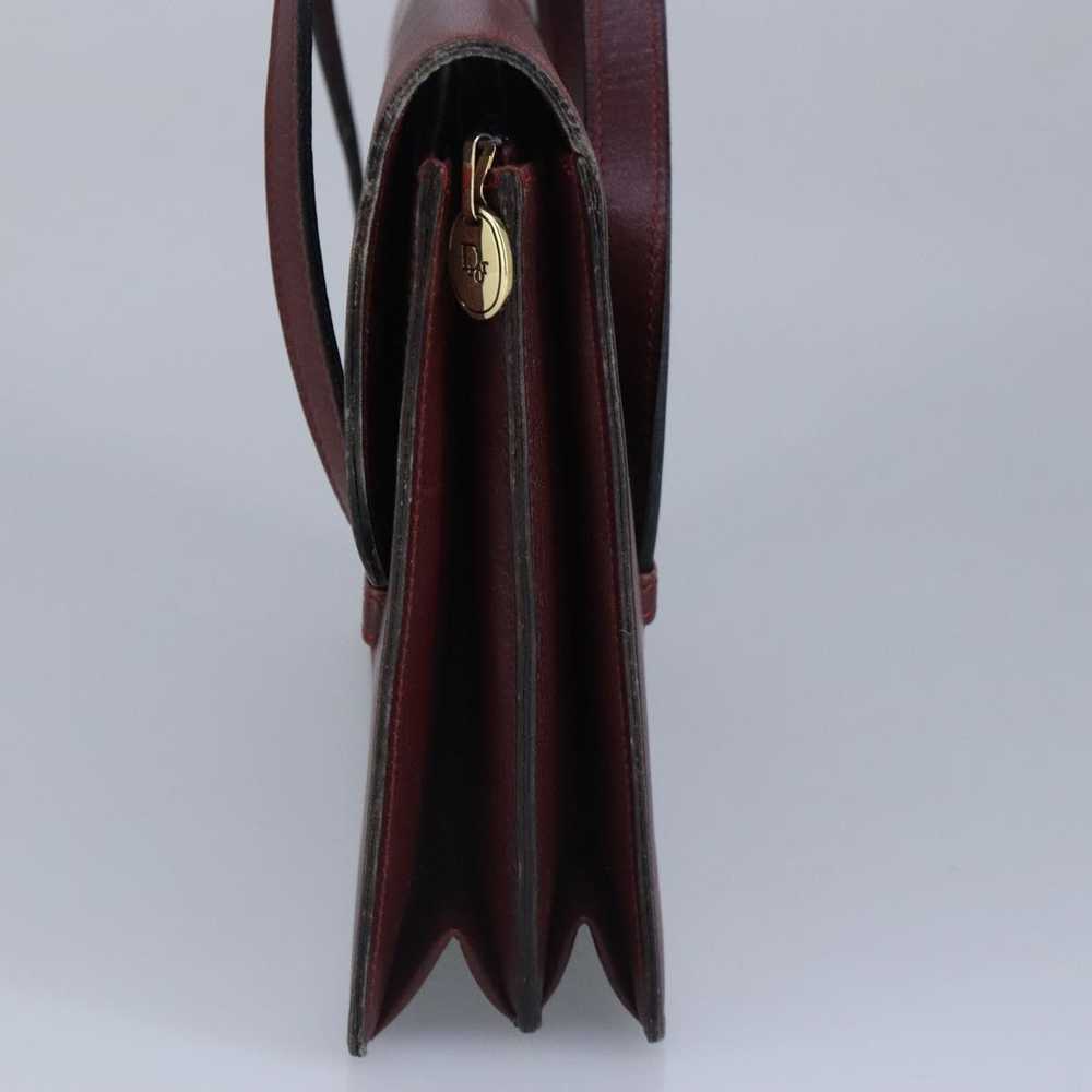 Dior Burgundy Leather Shopper Bag (Pre-Owned) - image 5