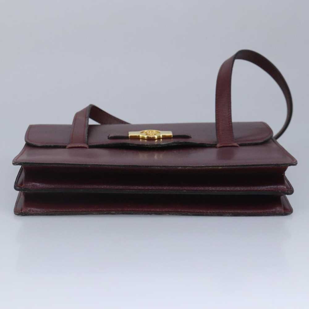 Dior Burgundy Leather Shopper Bag (Pre-Owned) - image 9