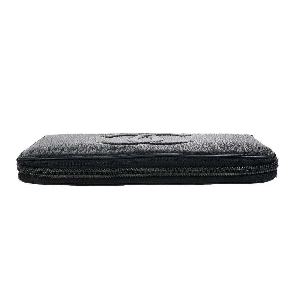 Chanel Logo Cc Black Leather Wallet (Pre-Owned) - image 12