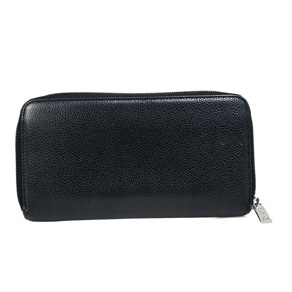 Chanel Logo Cc Black Leather Wallet (Pre-Owned) - image 2