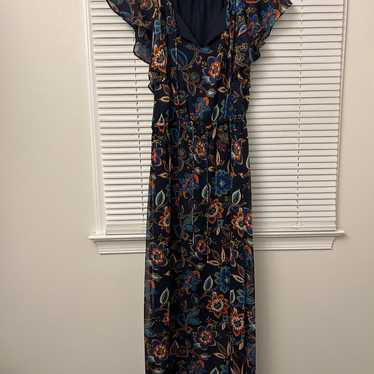 A new day floral modest maxi dress women’s size L… - image 1