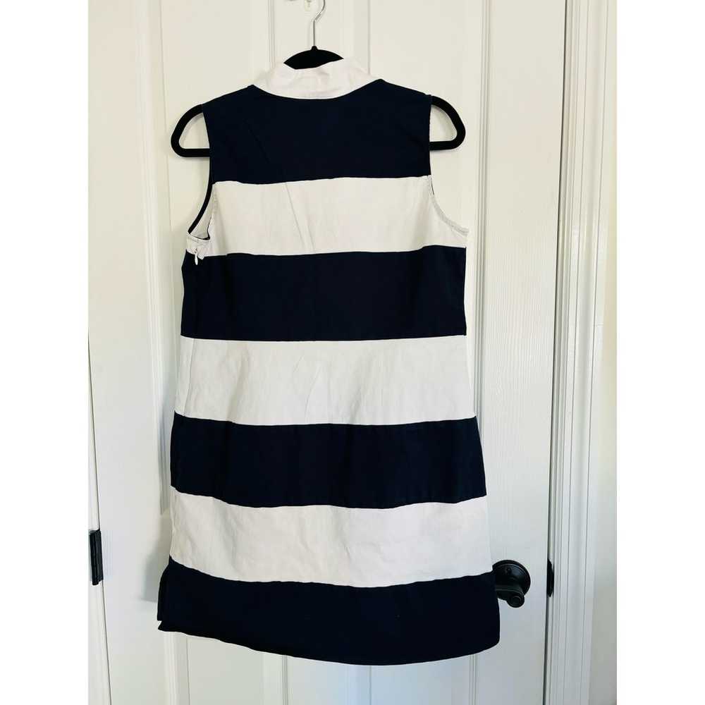 Sail To Sable Woman Large Striped Dress Navy Blue… - image 2