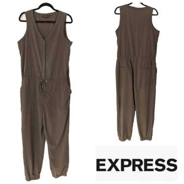 Express Olive Green jumpsuit size L