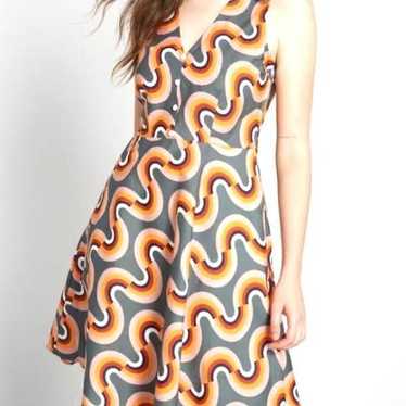 ModCloth Mod As Well Retro Sleeveless Dress Size … - image 1