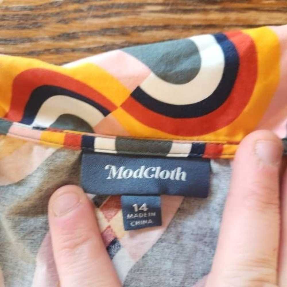 ModCloth Mod As Well Retro Sleeveless Dress Size … - image 3