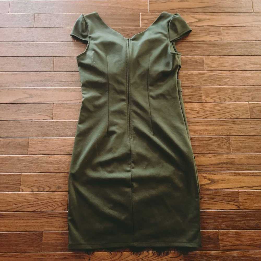 Olive Green Cabaret Dress - image 8