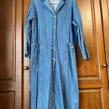 Unique Denim One-Piece Denim Coat - image 1